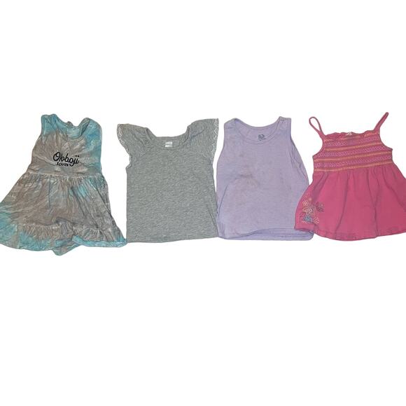 4 in 1 Little Girls Baby Toddler Bundle Size 4T Summer Spring Tank Top Lot - Picture 1 of 14